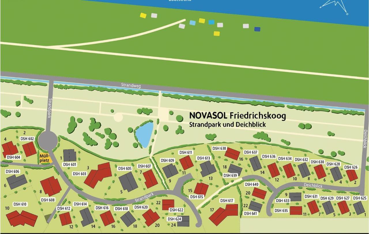 Friedrichskoog-Deichblick 1 Villa Exteriör bild